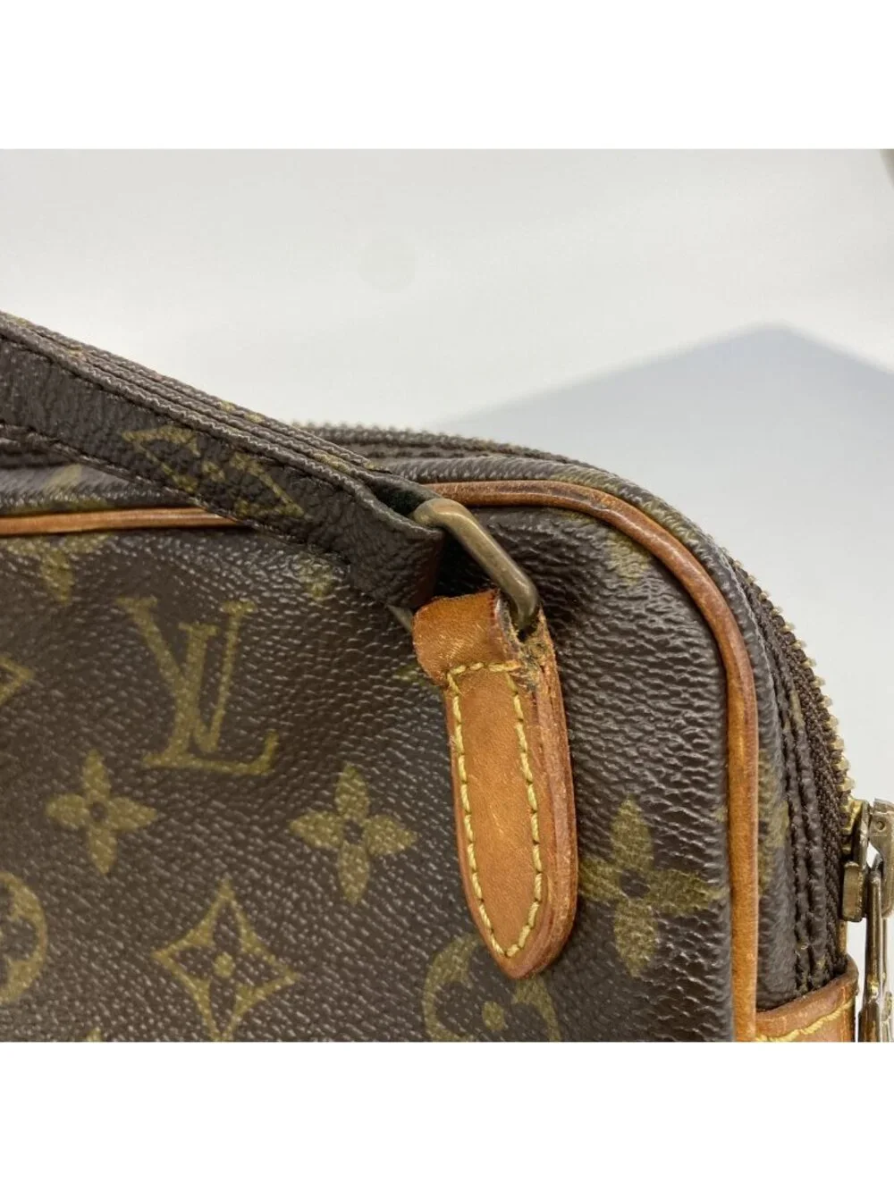 Louis Vuitton Shoulder Bag Monogram Pochette Marly Bandouliere Brown
